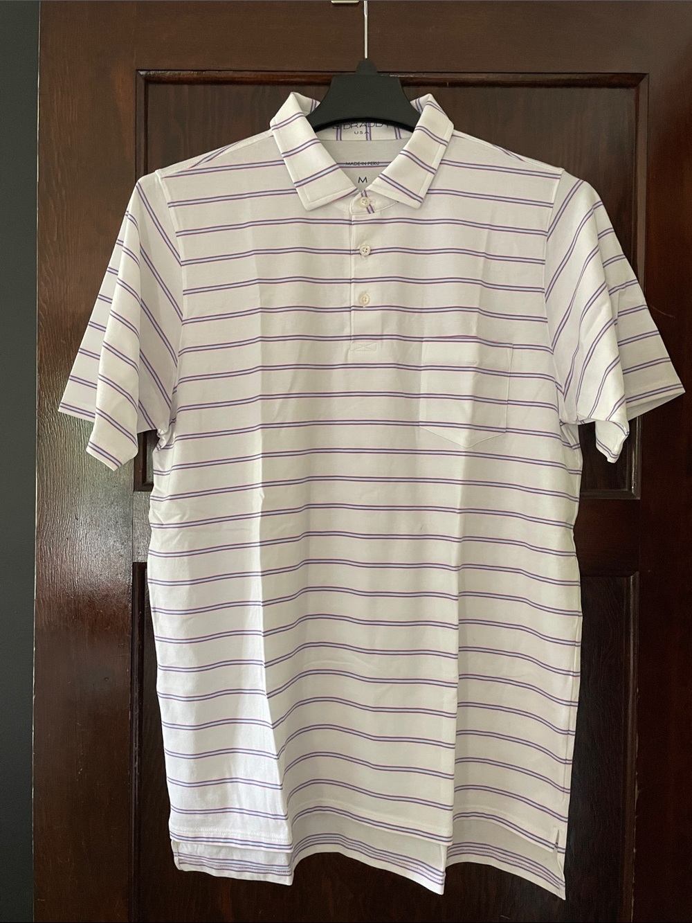 Men's B. Draddy White Polo